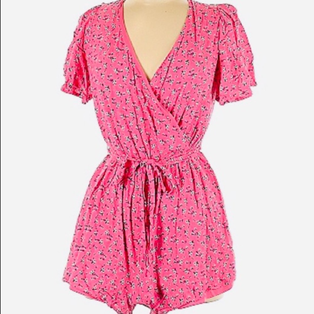 Francesca’s Pink Floral Romper